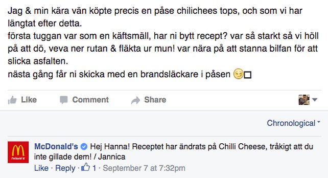 chili cheese nytt recept