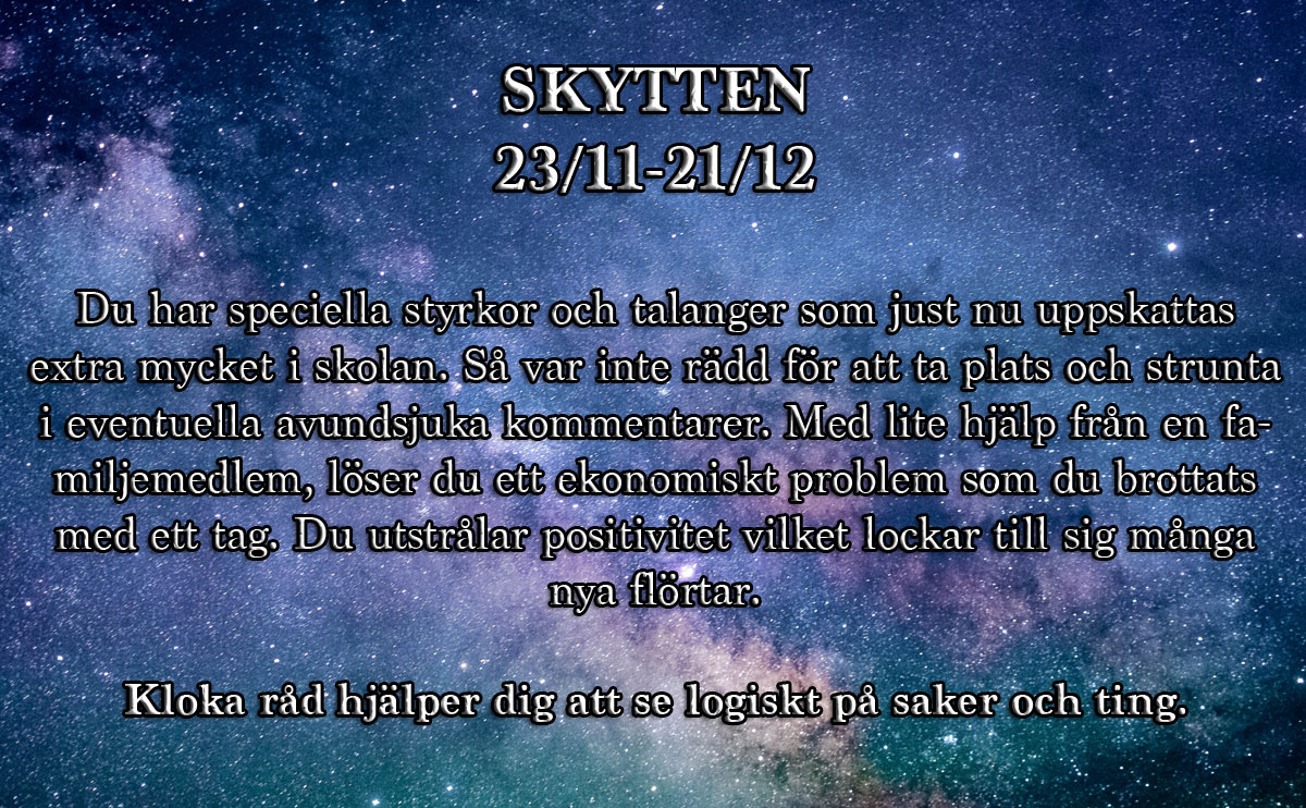 Horoskop matchar för sex