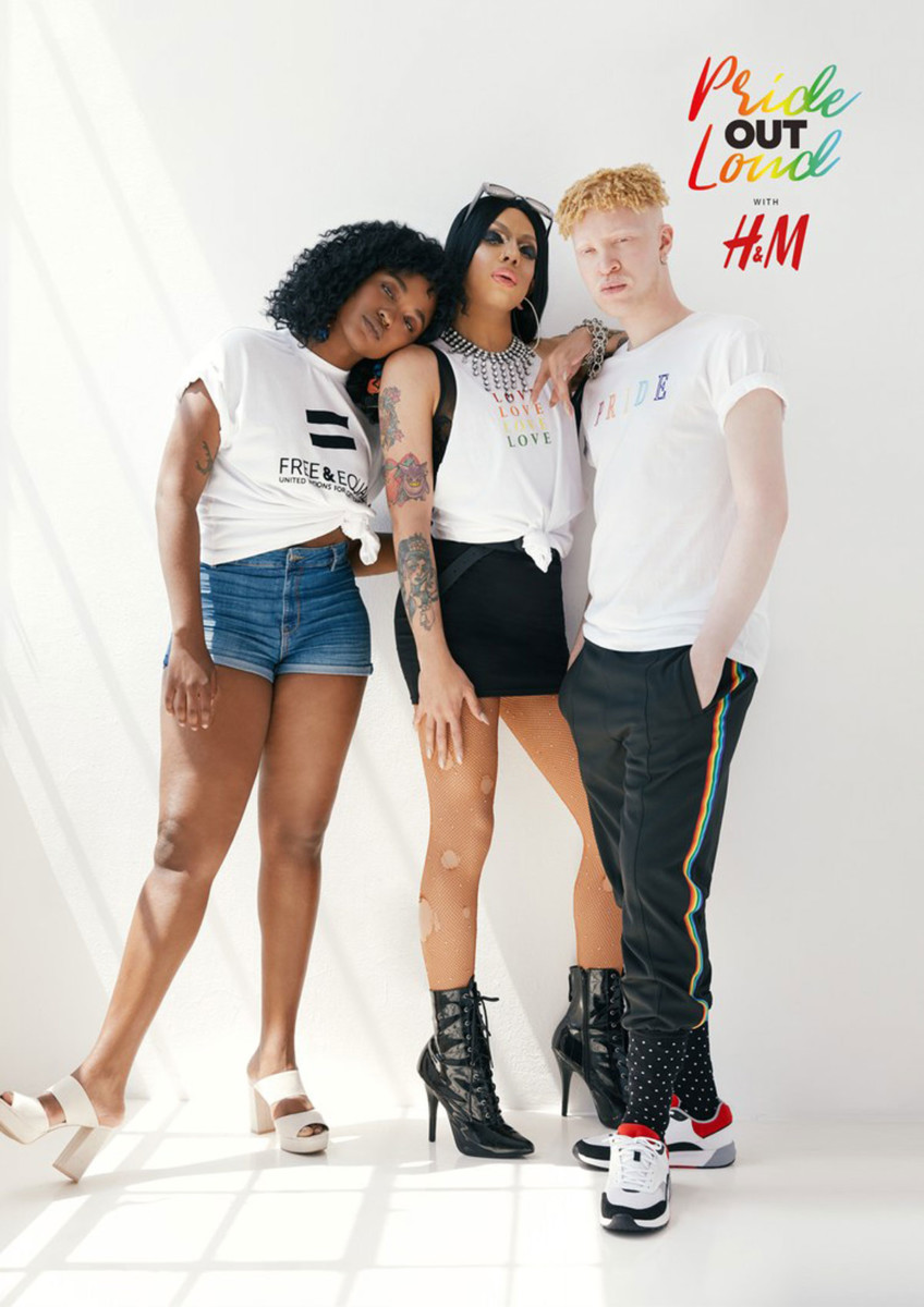 Några av de influencers som medverkar i kampanjen Pride out loud för H&M.